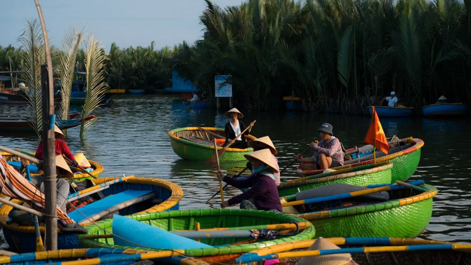 Private Marble Mountain & Coconut Basket Boat & Hoi An Tour By Car With Guide From Da Nang